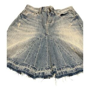 Sister moon Jeans, Blue Distressed Mini Skirt